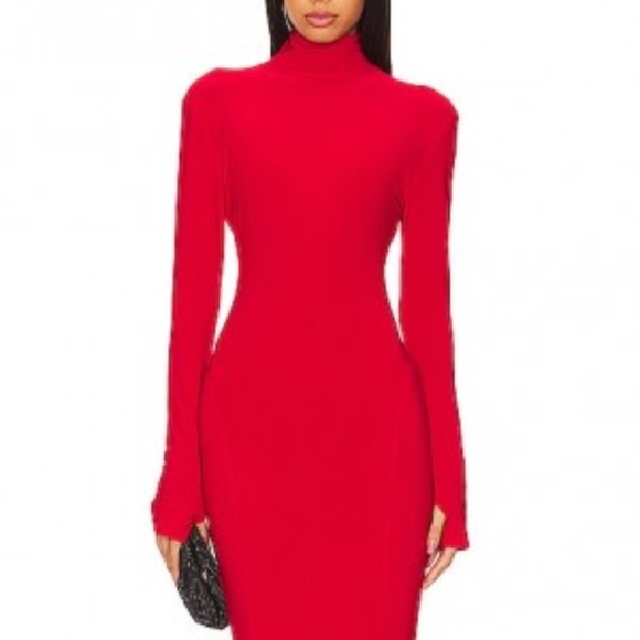 Norma Kamali x REVOLVE Turtle Fishtail Gown - Picture 2 of 11